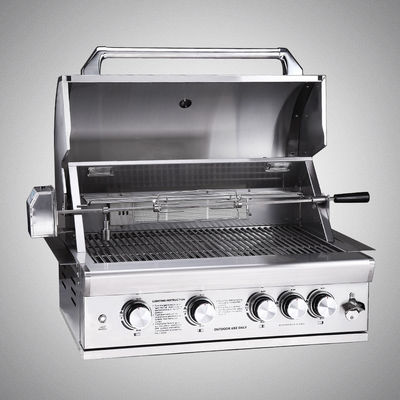 Propane Gas Stainless Steel Multifunction Drop Built in Barbeque Grill for Gas Charcoal