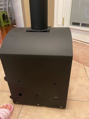 Waterproof Cover Included 2-Layer Wood Fired Pizza Oven with 30*30*1.0cm Pizza Stone