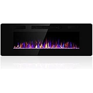 Electric Fireplace Stove with 5 Flame Brightness and Packing Size 96.5*20.5*57.5cm