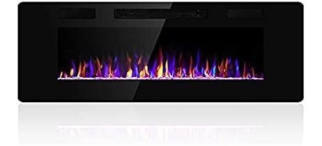 Electric Fireplace Stove with 5 Flame Brightness and Packing Size 96.5*20.5*57.5cm
