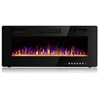 Electric Fireplace Stove with 5 Flame Brightness and Packing Size 96.5*20.5*57.5cm