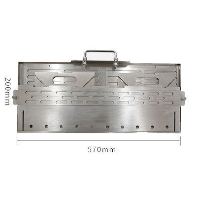 Powder Coated Finish Portable BBQ Grill with Woodfired Oven and Rotisserie Stove