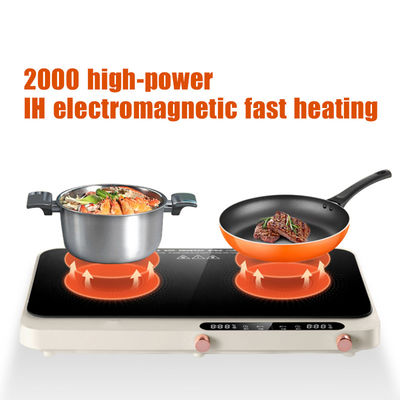 Convenient Touchpad Operation 2 Burners Induction Heating Plate Cooker for Everyday