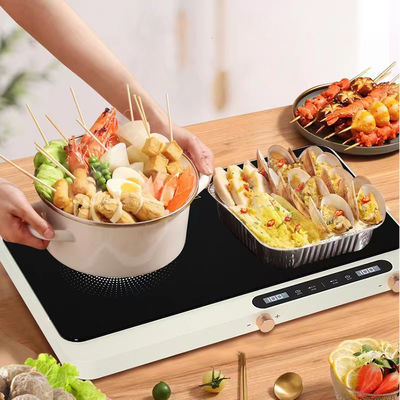 Convenient Touchpad Operation 2 Burners Induction Heating Plate Cooker for Everyday