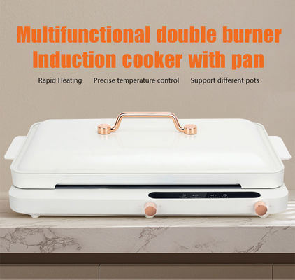 Convenient Touchpad Operation 2 Burners Induction Heating Plate Cooker for Everyday