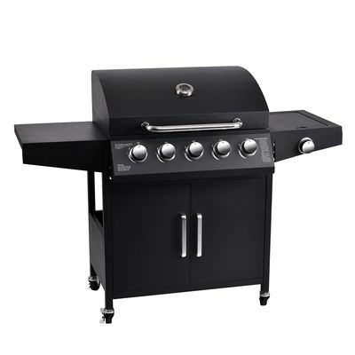 5 1 Propane Burners Gas Grills Stainless Steel Camping Rotisserie Stove 141*55*109 cm
