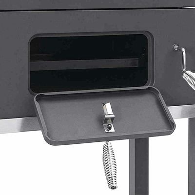 UK Hotsale Outdoor Trolley Barbecue Grills BBQ Charcoal Barbeque Grills Smoker with Side Shelf