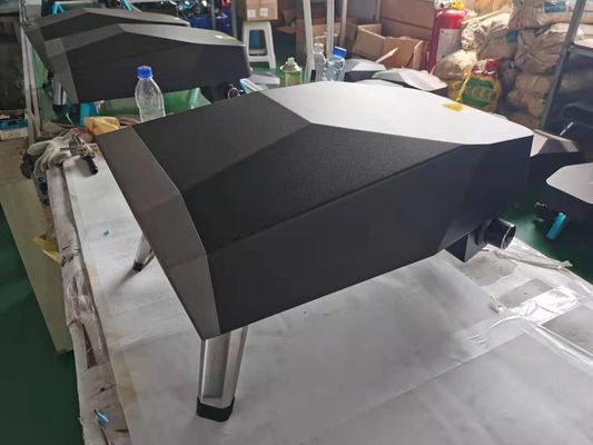 Small Outdoor Gas Pizza Oven with 305x305mm Barbecue Area and Built-in Pizza Stone Table