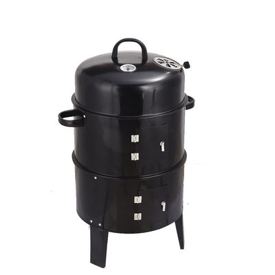 Chrome Plated 3 In 1 Charcoal BBQ Grill for Versatile Cooking and Rotisserie Roasting