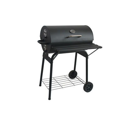 Steel Deluxe Barrel Smoker Charcoal Grill with Powder Coated Finishing